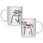 Caneca Policarbonato Branca 300 Ml Flork Kit 2 Canecas Tema C