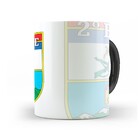 Caneca Polícia Do Exército Interior E Alça Preta