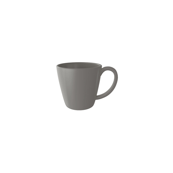 Caneca Porcelana Com Esmalte Reativo 10 Cm Cinza Clean Yoi