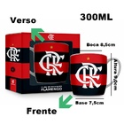 Caneca Porcelana Premium Brasfoot Flamengo 300 Ml Urban Licen