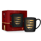 Caneca Porcelana Premium Brasfoot Flamengo Serie Ouro 360 Ml