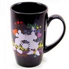 Caneca Porcelana Preta Mickey & Minnie
