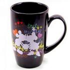 Caneca Porcelana Preta Mickey & Minnie