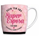 Caneca Porcelana Urban 360ml Na Caixa - Super Esposa Presente