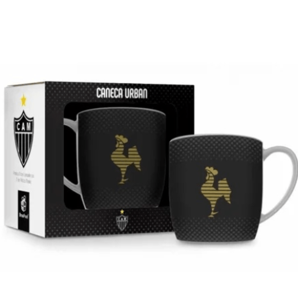 Caneca Porcelana Urban Times 360ml Brasfoot - Atletico