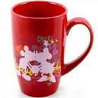 Caneca Porcelana Vermelha Mickey & Minnie: Disney