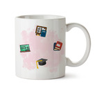 Caneca Professora Feminina Branca Cabelo:preto Liso