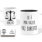 Caneca Profissão Direito Presente Branca 325ml Cerâmina
