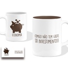 Caneca Profissão Economia Presente Branca 325ml Cerâmina