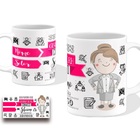 Caneca Profissão Gestora De Rh 325ml Branca Cerâmina