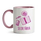 Caneca Profissão Secretária Frase