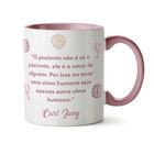 Caneca Psicologia Símbolo Paciente - Interior E Alça Rosa
