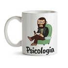 Caneca Psicologia Símbolo Psicólogo - Interior E Alça Branca