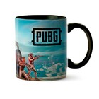 Caneca Pubg - Personagens Jeep - Interior E Alça Preta