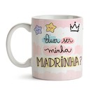 Caneca Quer Ser Minha Madrinha? - Interior E Alça Branca (sim
