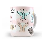 Caneca Quer Ser Minha Madrinha? - Interior E Alça Branca (sim
