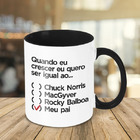 Caneca Quero Ser Igual Meu Pai - Menina