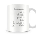 Caneca Química Bicarbonato De Ódio