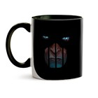 Caneca Raio Negro Rosto - Interior E Alça Preta