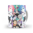 Caneca Re Zero Starting Life Personagens Interior E Alça Bran
