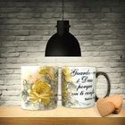 Caneca Reta Chocolate Chá Café De Porcelana 300 Ml Pintada À