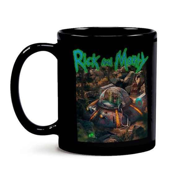 Caneca Rick And Morty Nave Black