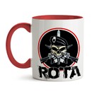 Caneca Rota Caveira Interior E Alça Vermelho