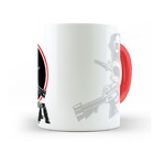 Caneca Rota Caveira Interior E Alça Vermelho