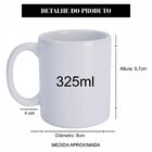 Caneca Santo Agostinho Em Cerâmica Branca 325ml Aa