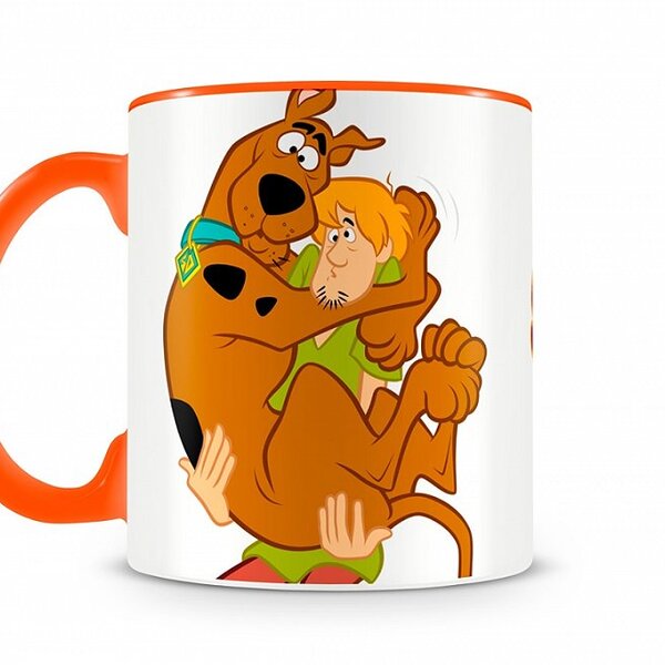 Caneca Scooby Doo E Salsicha Iii Laranja