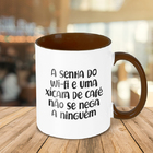 Caneca Senha Do Wi-fi E Xícara De Café
