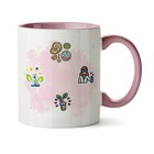 Caneca Ser Bióloga Boneca Negra - Interior E Alça Rosa