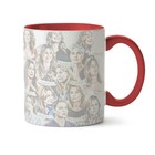 Caneca Série Greys Anatomy Meredith - Interior E Alça Vermelho