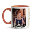 Caneca Série O Gambito Da Rainha Beth Harmon - Interior E Alç