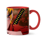 Caneca Snoopy Frase O Abraço Interior E Alça Vermelho