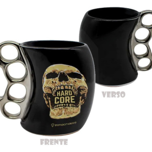 Caneca Soco Caveira Hard Core 350ml