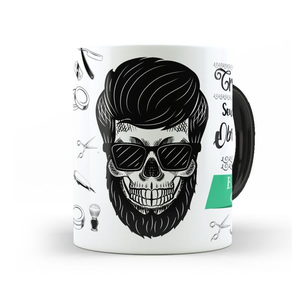 Caneca Sou Barbeiro - Interior E Alça Preta