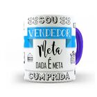 Caneca Sou Vendedor - Interior E Alça Azul Escuro