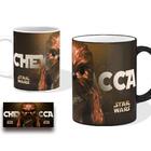 Caneca Star Wars Chewbacca Cerâmina 325ml Branca 3d