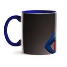 Caneca Supergirl Foto Interior E Alça Azul Escuro