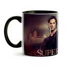 Caneca Supernatural Cemitério Interior E Alça Preta