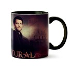 Caneca Supernatural Cemitério Interior E Alça Preta