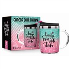 Caneca Termica Com Tampa Rosca Amiga Pra Vida Toda 450ml Bras