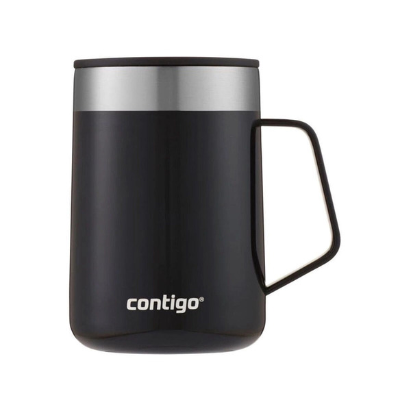 Caneca Térmica Inox Com Tampa E Alça 414 Ml - Contigo - Preto
