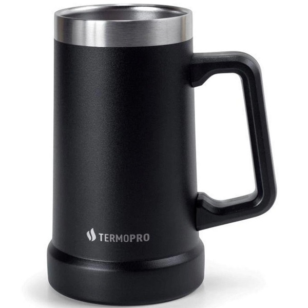 Caneca Termica Para Cerveja Termopro 709ml - Black
