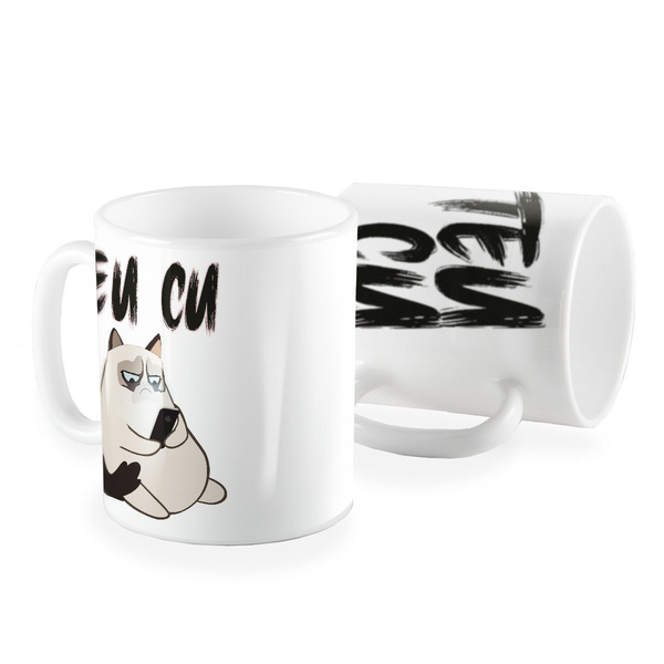Caneca Teu Cu! Gato Meme Celular Lindo Animado Engraçado