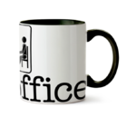 Caneca The Office Logo Gigante Interior E Alça Preta