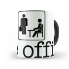 Caneca The Office Logo Gigante Interior E Alça Preta