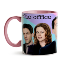 Caneca The Office Personagens Fundo Colorido Interior E Alça