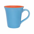 Caneca Tulipa Bicolor Azul E Laranja Oxford®  Cerâmica 330ml